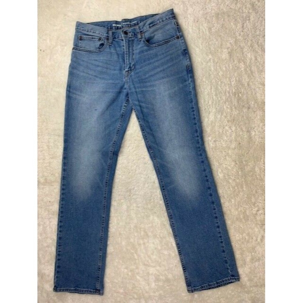 Old Navy Size 31x32 Men Jeans Straight Leg Med Wash Stretch (Measured inseam 31)